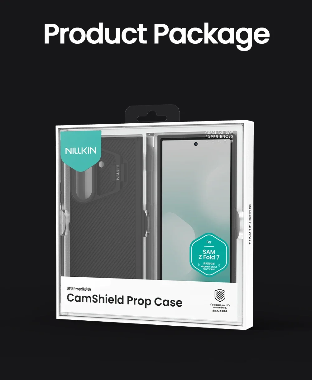 

Nillkin for Samsung Galaxy Z Fold 7 Magnetic Flip Cover Camera Stand Phone Case Lens Protective Back Cover (S Pen version)