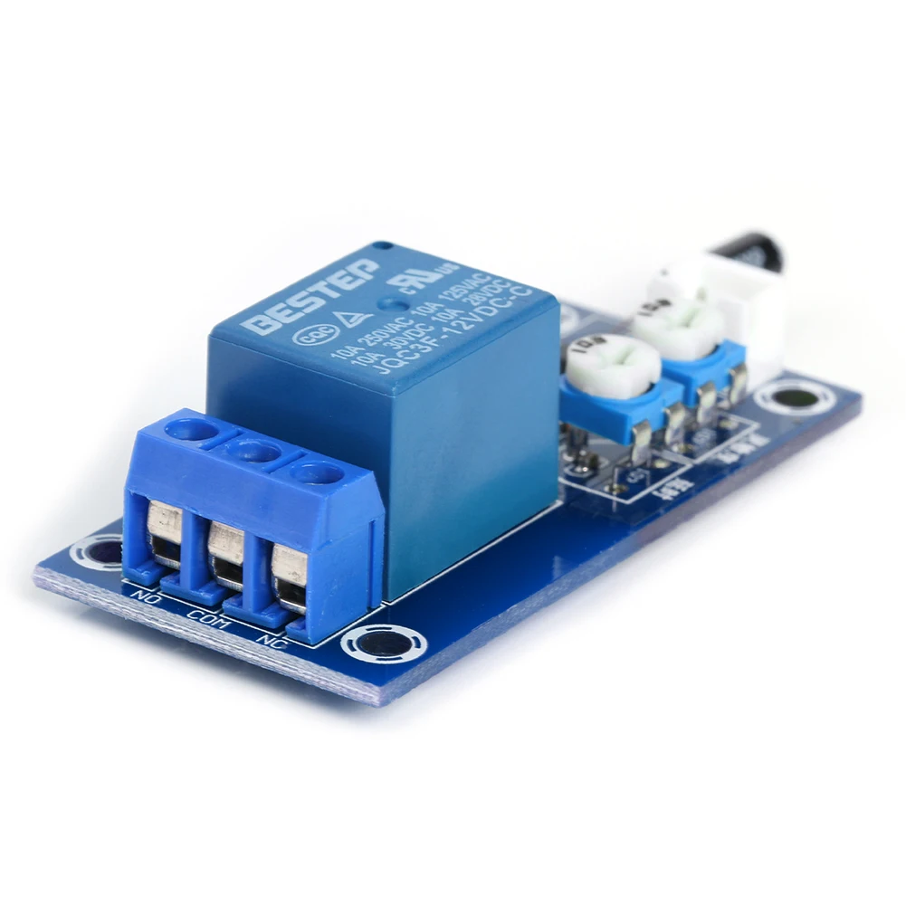 DC 12V Relay Switch Module DIY Alarm System Adjustable Vibration Sensor Board