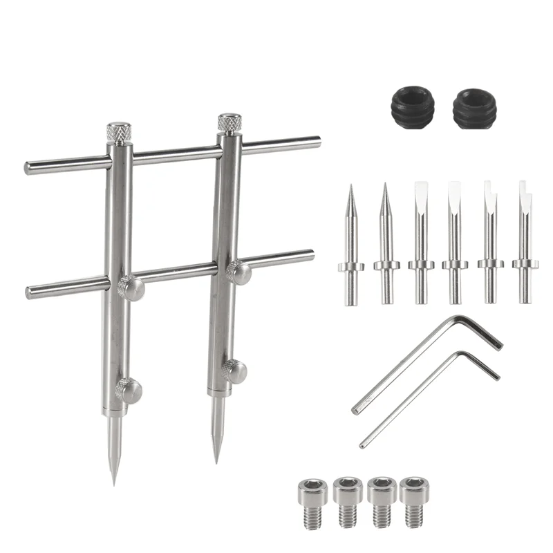 AY14 -Camera Lens Openning Repairing Tool Kit 10-100Mm Lens Repair Set With 3 Tips 6 Screws 2 Hexagon Wrench For DSLR Camera