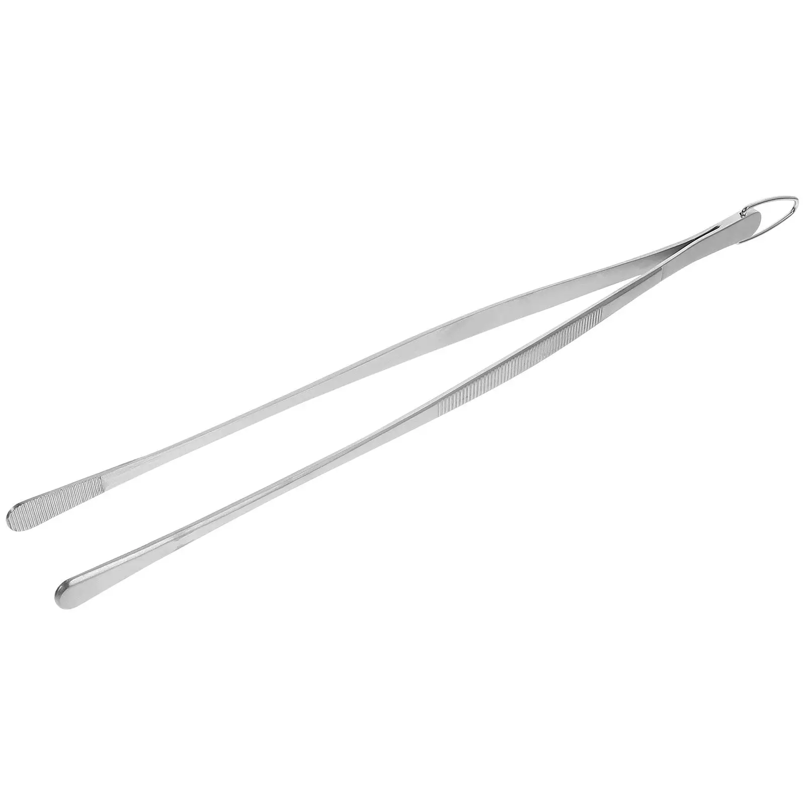 

Stainless Steel Tweezers Kitchen Tool for Cooking Serving Food Silicone Tipped Tongs Catering Restaurant