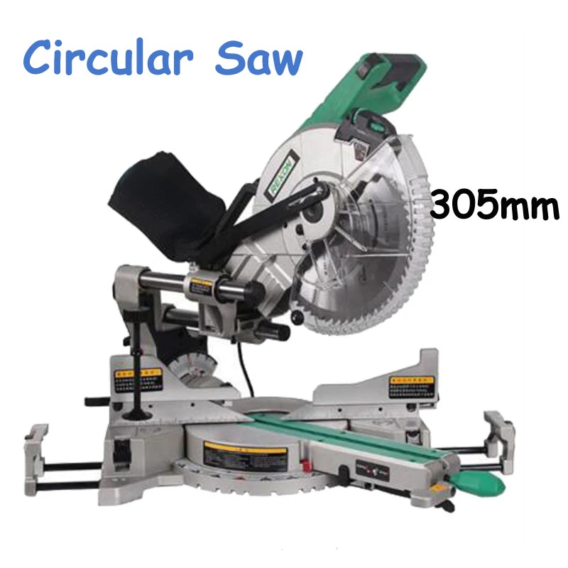 

Aluminum/ Wood Cutting Machine Dual Sliding Compound Mitre Saw 305mm Miter Saw 1800W 220V Circular Saw Cutting Machine SM3057R