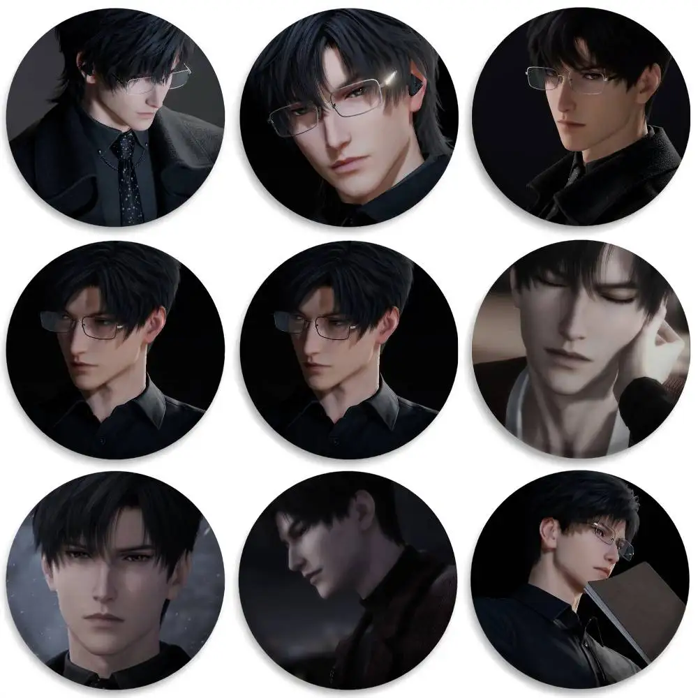 

Zayne Love And Deepscape Badges Round Exquisite Badge Brooches Creative Pins For Clothes Hat Backpack Gift Accessories