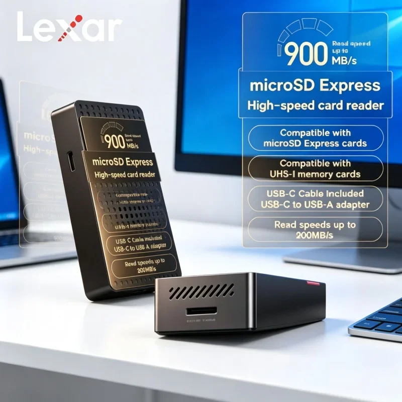 lector-de-tarjetas-microsd-express-lexar-compatible-con-multiples-estandares-900mb-s-usb32-con-ventilador-de-refrigeracion-integrado-para-tarjetas-de-memoria-uhs-i-uhs-ii-y-tf