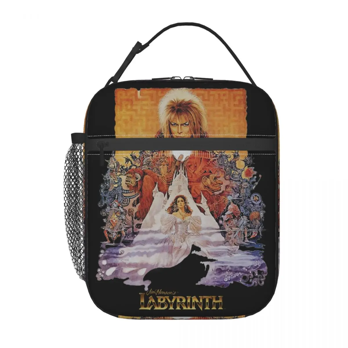 Labyrinth Jareth The Goblin King Insulated Lunch Bags Fantasy Film Resuable Thermal Cooler Food Lunch Box Work School Travel