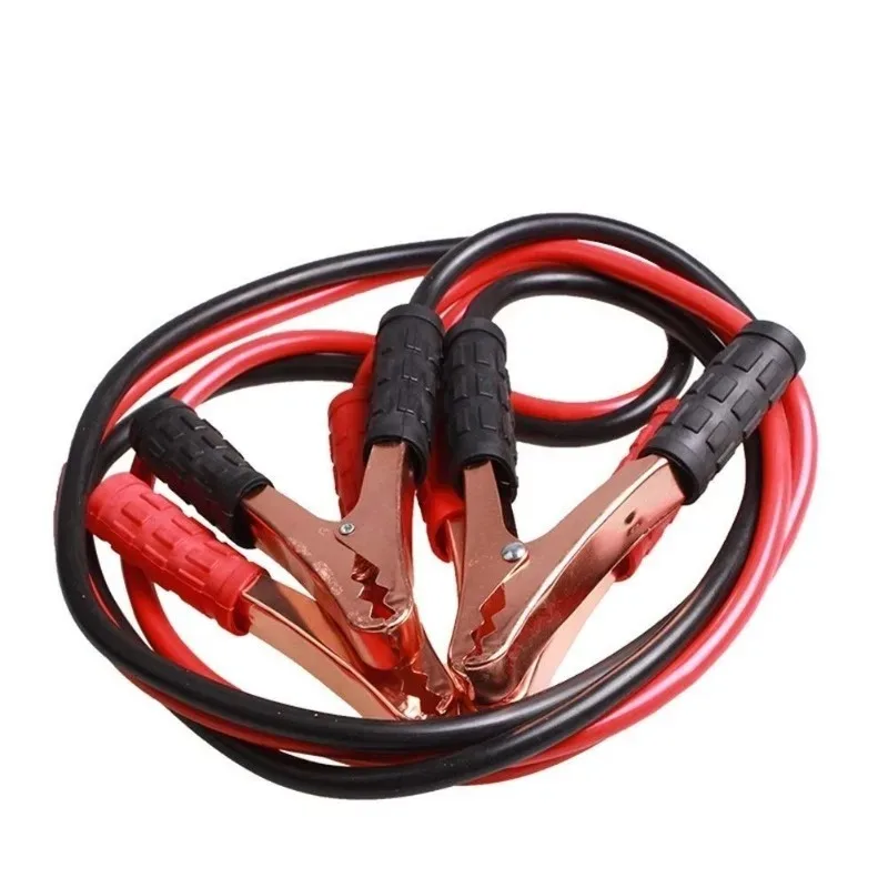 Car Power Charging Booster Cable Alligator Clamp Battery Double-ended with Clamps Clips Car Emergency Accessories A Set 500A