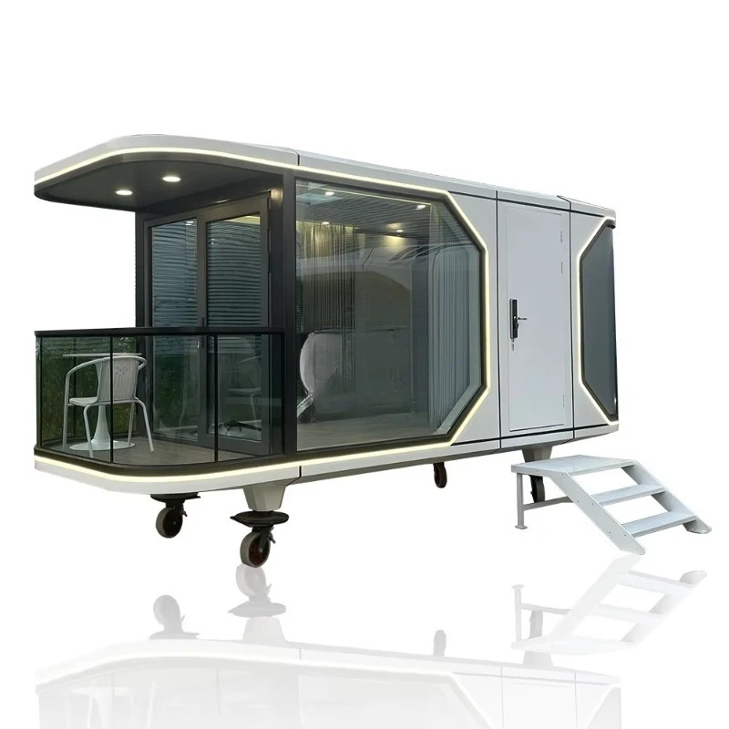 Sala de villa prefabricada futurista moderna para el hogar móvil personalizable de fábrica 2025 a la venta