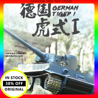 New In Stock Kubingke Henglong 3818 German Tiger I Tank 7.0 Remote Control Battle Tank Military Model Collection Ornaments