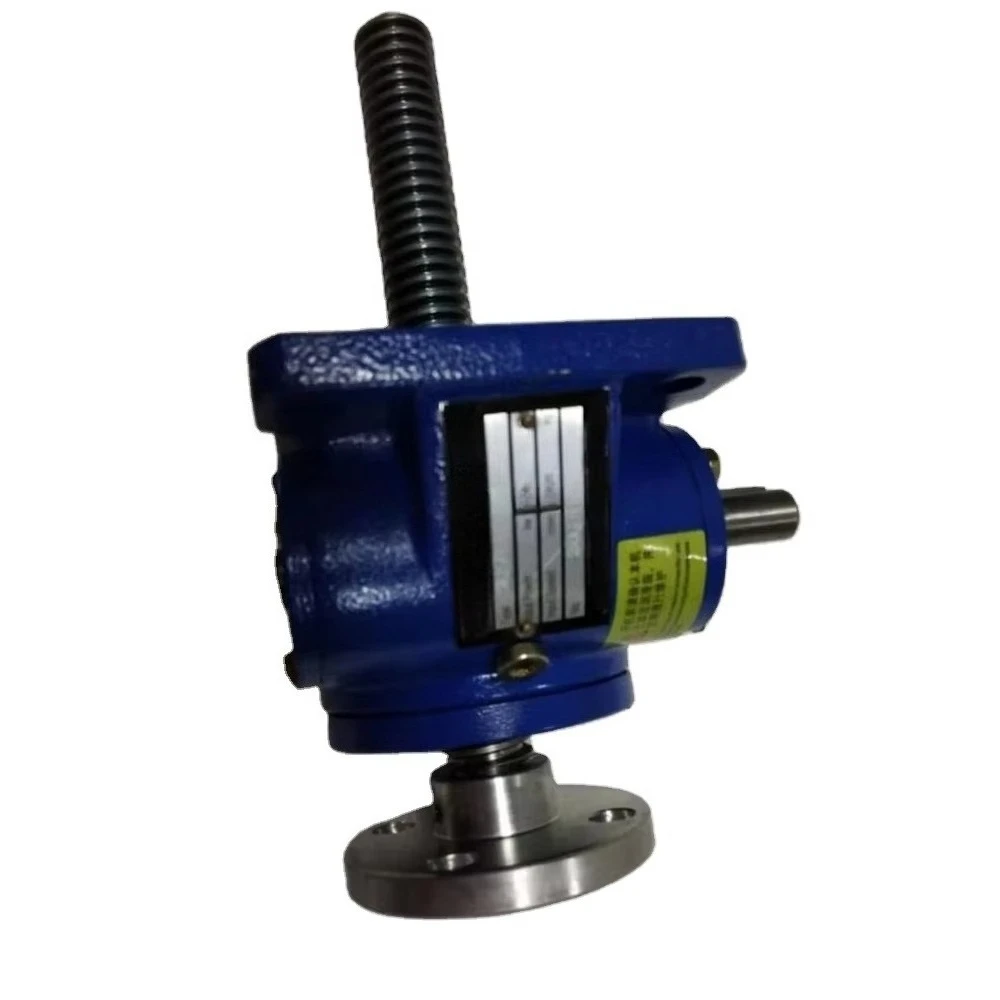 Hot selling： OEM Screw Jack Lift SWL 3-100 Worm Drive Gear Speed Reducers Vertical Mount Compact Flange