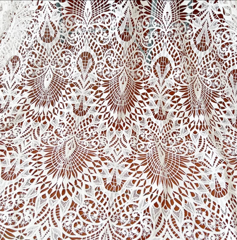 Hollow Water Soluble Lace Fabrics, Clothing Accessories, Wide, RS3784, 120cm