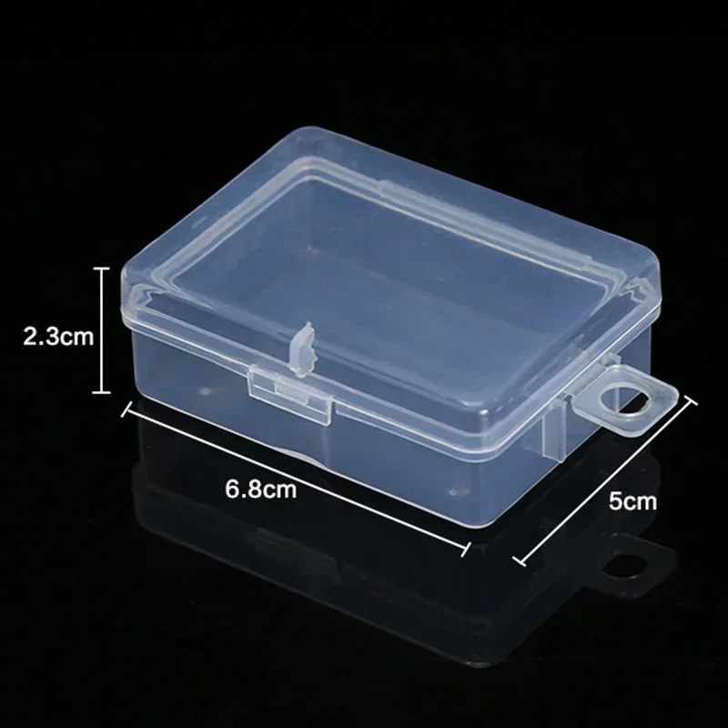 Eeatop Clear Lidded Plastic Storage Box Jewelry Display Box Trifles Parts Tool Screw Case Bead Container Portable Table Organize