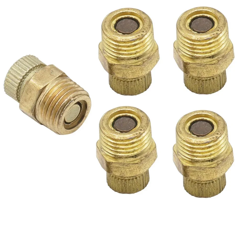 5pcs 작은 공기 펌프 액세서리 공기 압축기 탱크 공압 부품에 대 한 자동 공기 압축기 배수 밸브 나사