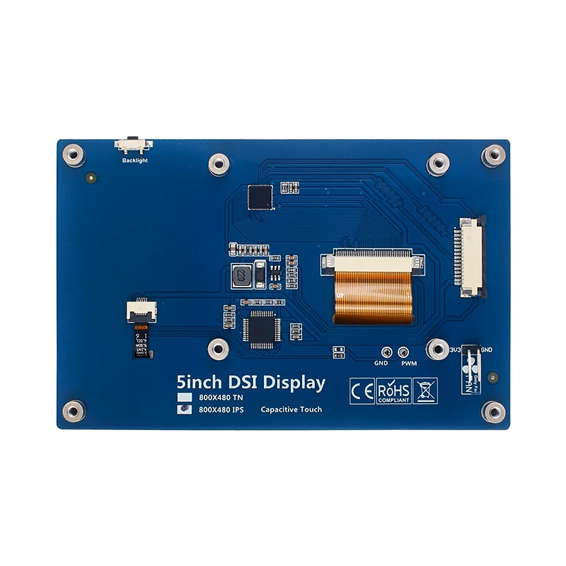 Imagem -02 - Raspberry pi Dsi Lcd Capacitivo Touch Screen Display Monitor com Suporte 800x480 Mipi 4b 3b Mais 3b