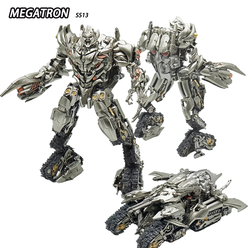 Transformers Movie Peripherals Megatron MGC KO SS13 Series Metal-Coated Version Movable Humanoid Doll Collection Model Toy 1/12