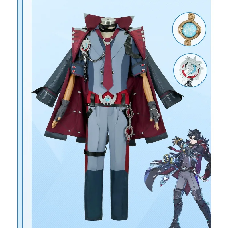 

Anime Wriothesley Cosplay Costume Uniform Complete Clothes Full Set with Accessories Chinese Style Halloween Costumes Unisex