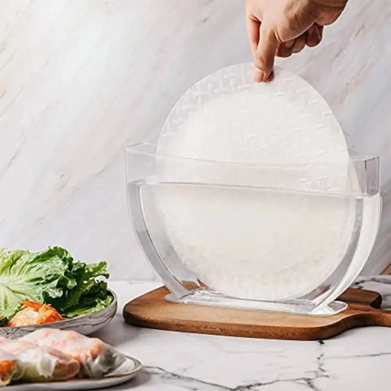 Rice Paper Water Bowl Spring Roll Kitchen Tool For Rice Paper Wrappers Summer Roll Tray Rice Paper Holder Kitchen Home