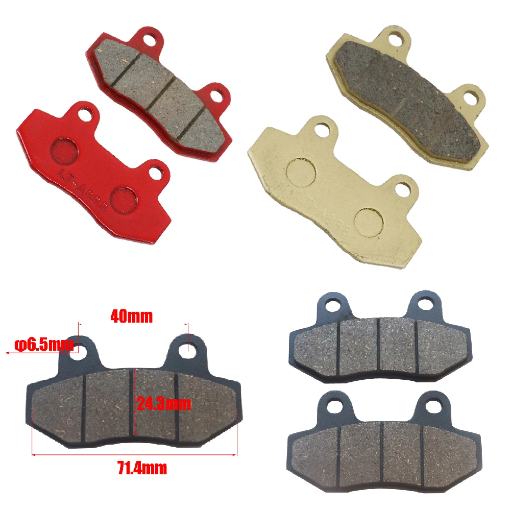 

Motorcycle Front & Rear Brake Pads For GY6 Scooter Moped ATV 50cc 70cc 100cc 125cc 140cc To 200cc 250cc Pit Dirt Bike Universal