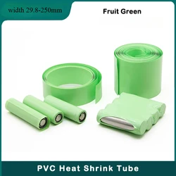 Fruit Green18650 Lipo Battery PVC Heat Shrink Tube Pack Insulated Film Wrap Case Protection Cable Sleeve