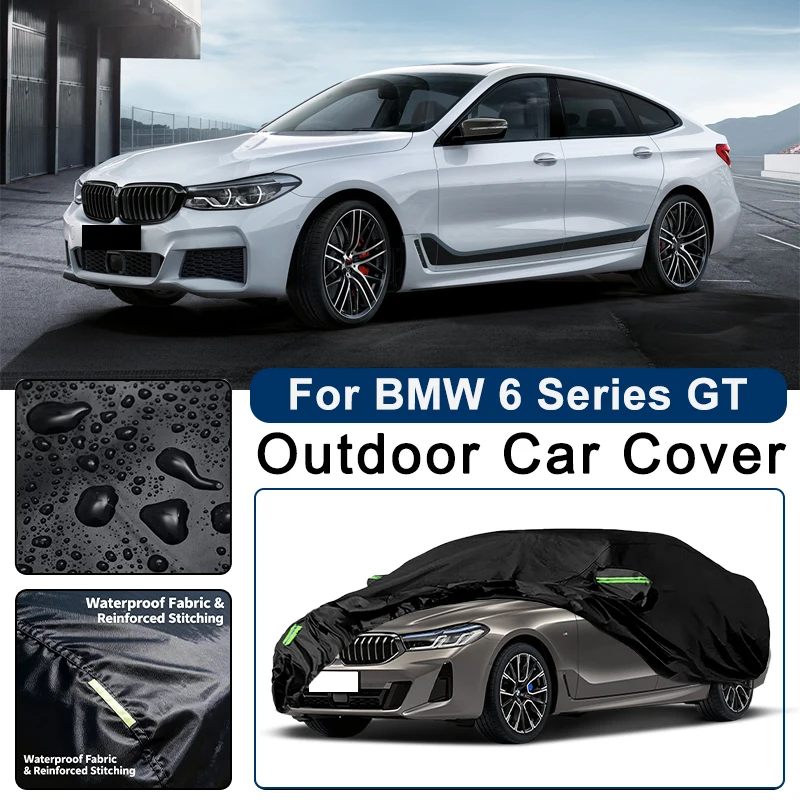 

Outdoor Car Cover Waterproof Dustproof UV Sun Protection, Full Car Protector Exterior Accessories For BMW 6 Series GT G32