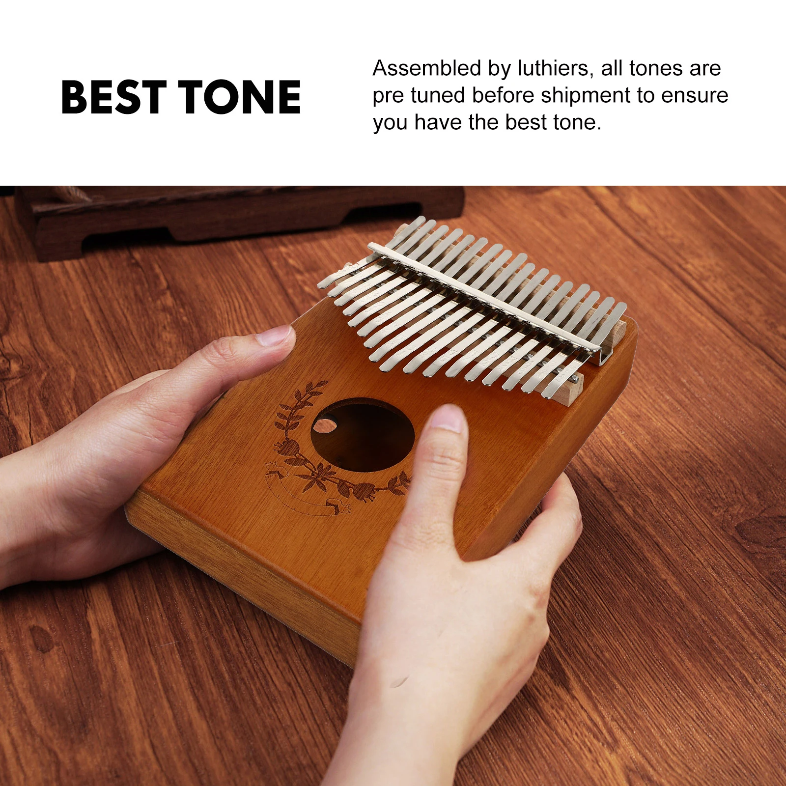 

Kalimba Thumb Musical Instrument Portable Small for Beginners Creative Delicate Finger Piano