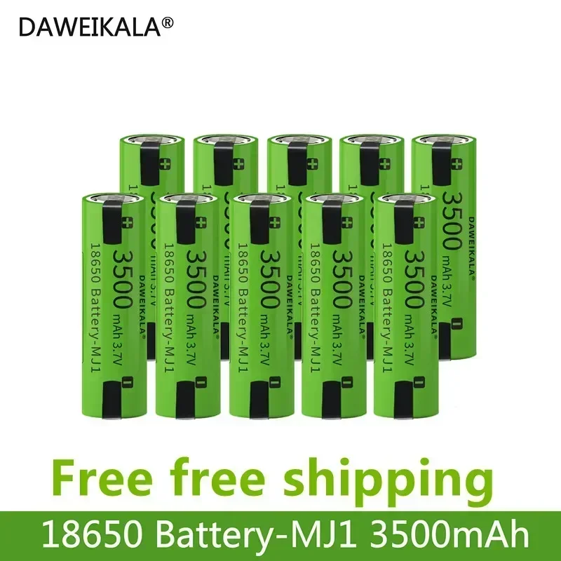 Daweikala 2024 100% Original MJ1 3500mAh battery 3.7 V Lithium ion battery 3.7 V 18650 battery 3500mAh, DIY nicke