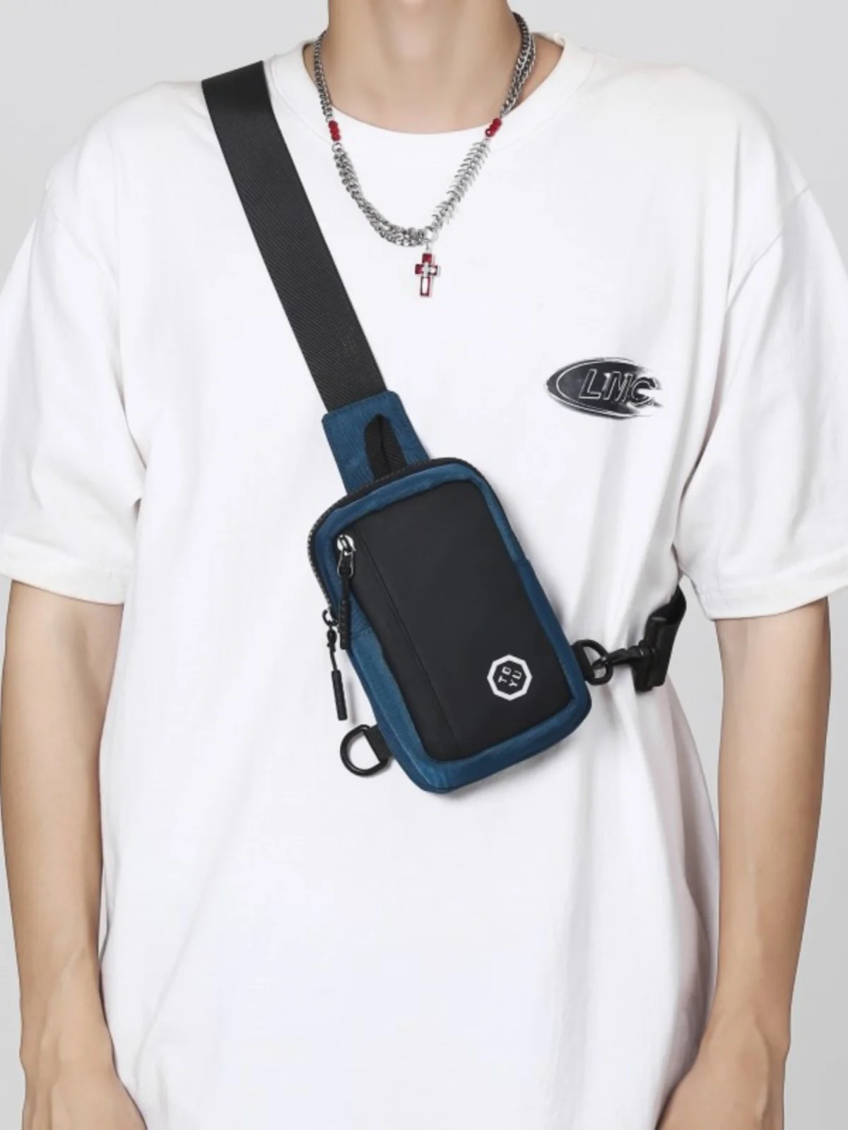 

Spor Men's Crossbody Bag Casual Outdoor Faionable Korean Trendy Brand Mobile Phone Bag Single oulder Bag for Youth