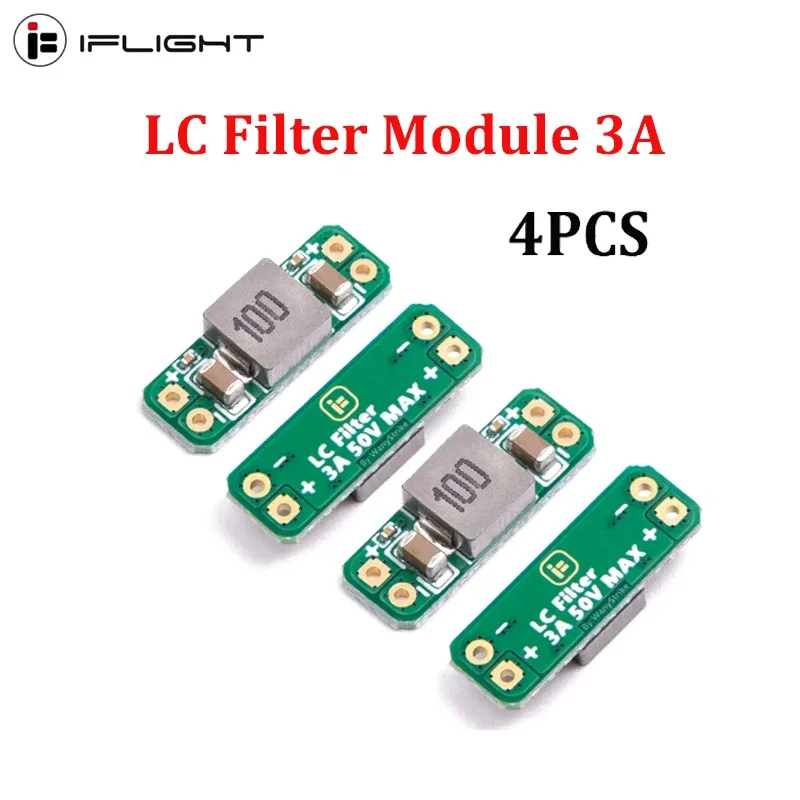 4PCS IFlight LC Filter Module 3A 5-30V Built-in Reverse Polarity Protection for RC FPV Freestyle Drone