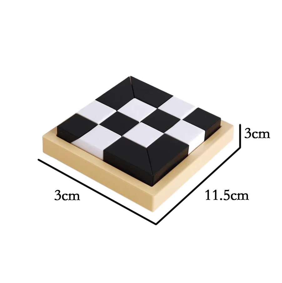 Black and White Building Blocks Puzzle Educational Toy for Kids Spatial Thinking Parent-Child Interactive Hidden Blocks Game Toy