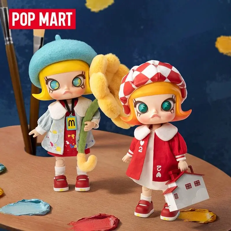 

POPMART MOLLY 20th Anniversary Series 1/8 Mobile Doll Handmade Blind Box Gift creative surprise collection Holiday gift