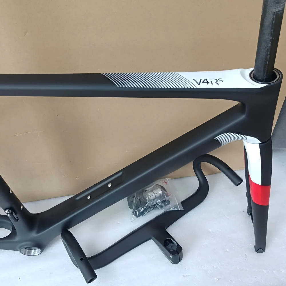 

Велосипедная рама V4rs, велосипедная рама из углеродного волокна, велосипедная рама, рама шоссейного велосипеда, дисковый тормоз, подходит для Di2, высокое качество, сделано в Тайване