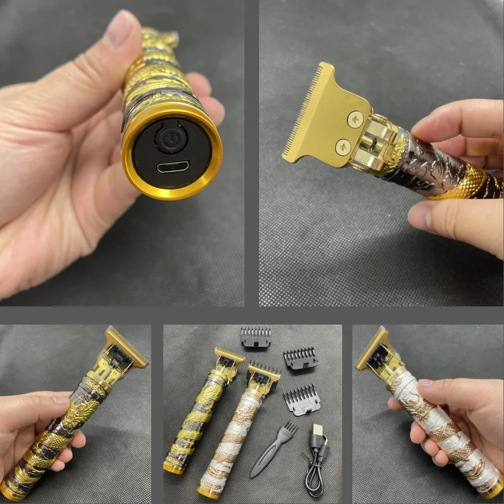 2022ใหม่ T9ผมไฟฟ้า Clipper Trimmer สำหรับชาย USB ชาร์จเครื่องโกนหนวดไฟฟ้าเคราตัดผมผู้ใหญ่ตัดผม