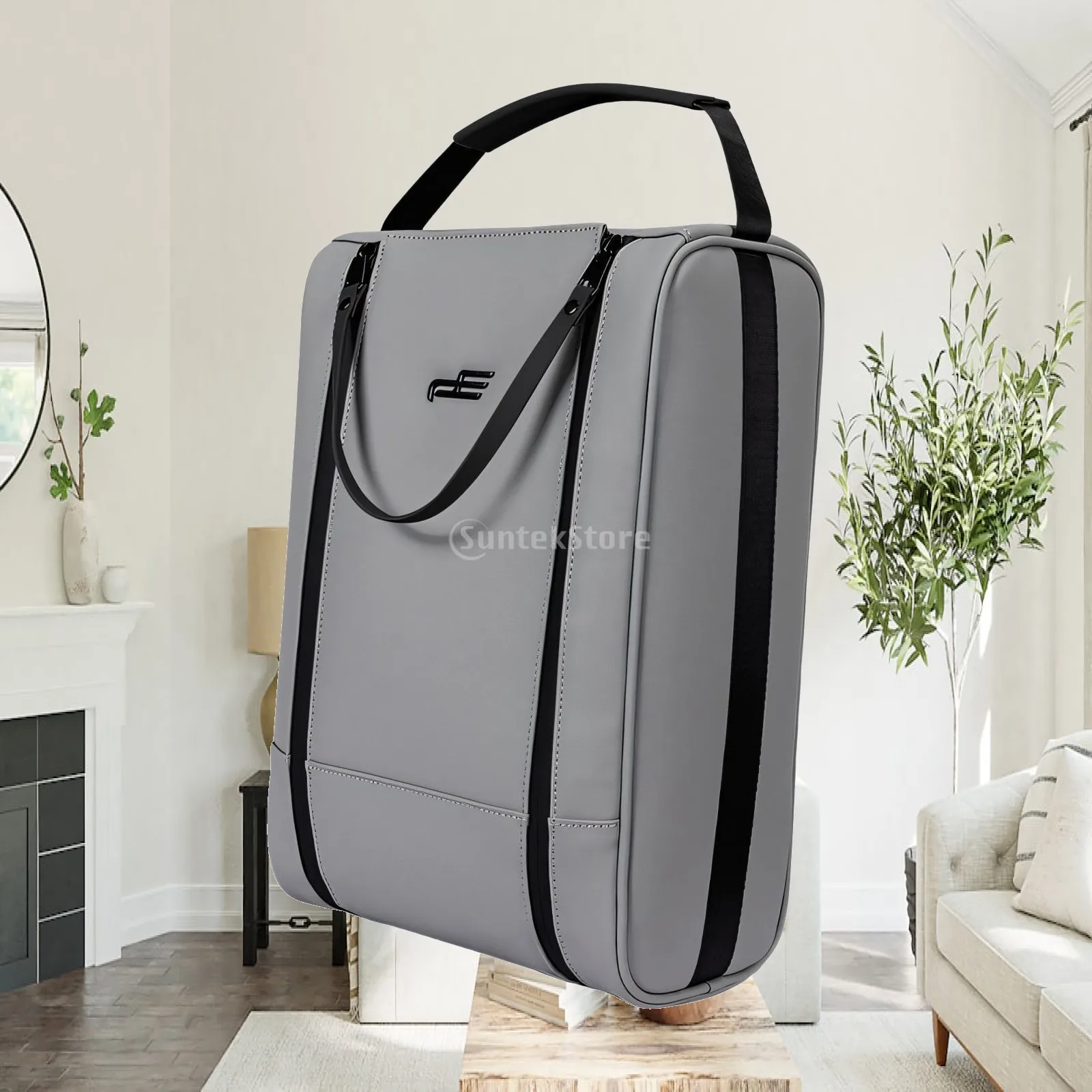 Golf Shoe Storage Bag Matte PU Leather Travel Organizer for Women Men Golf Accessories Packing