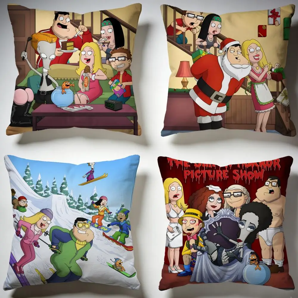 Funda de cojín Fashion AAmerican Dadful, funda de almohada lavable y elegante, ideal para decoración de sofá, dormitorio y coche