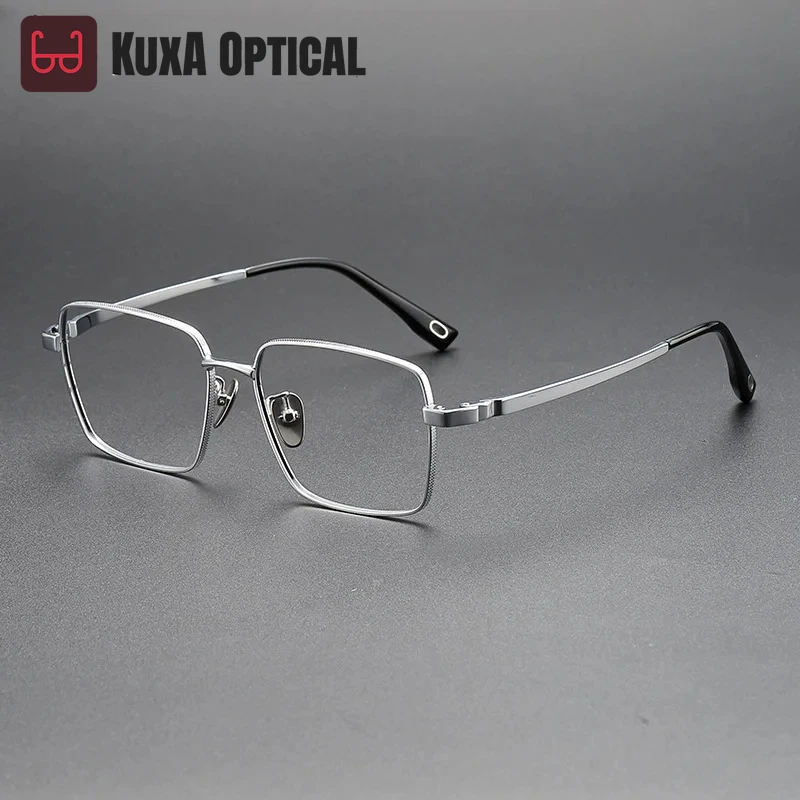 KUXA 145 mm Men Optical Frame Oversize Wide Face 56 Lens Width Gafas Fashion Spectacle Male Square Eyewear for Myopia Lenses