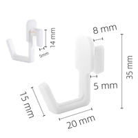 5Pcs Organizer Utility Locking Kit Peg Board Accessories Plastic Pegboard Hooks Pegboard Hook Peg Board Tool