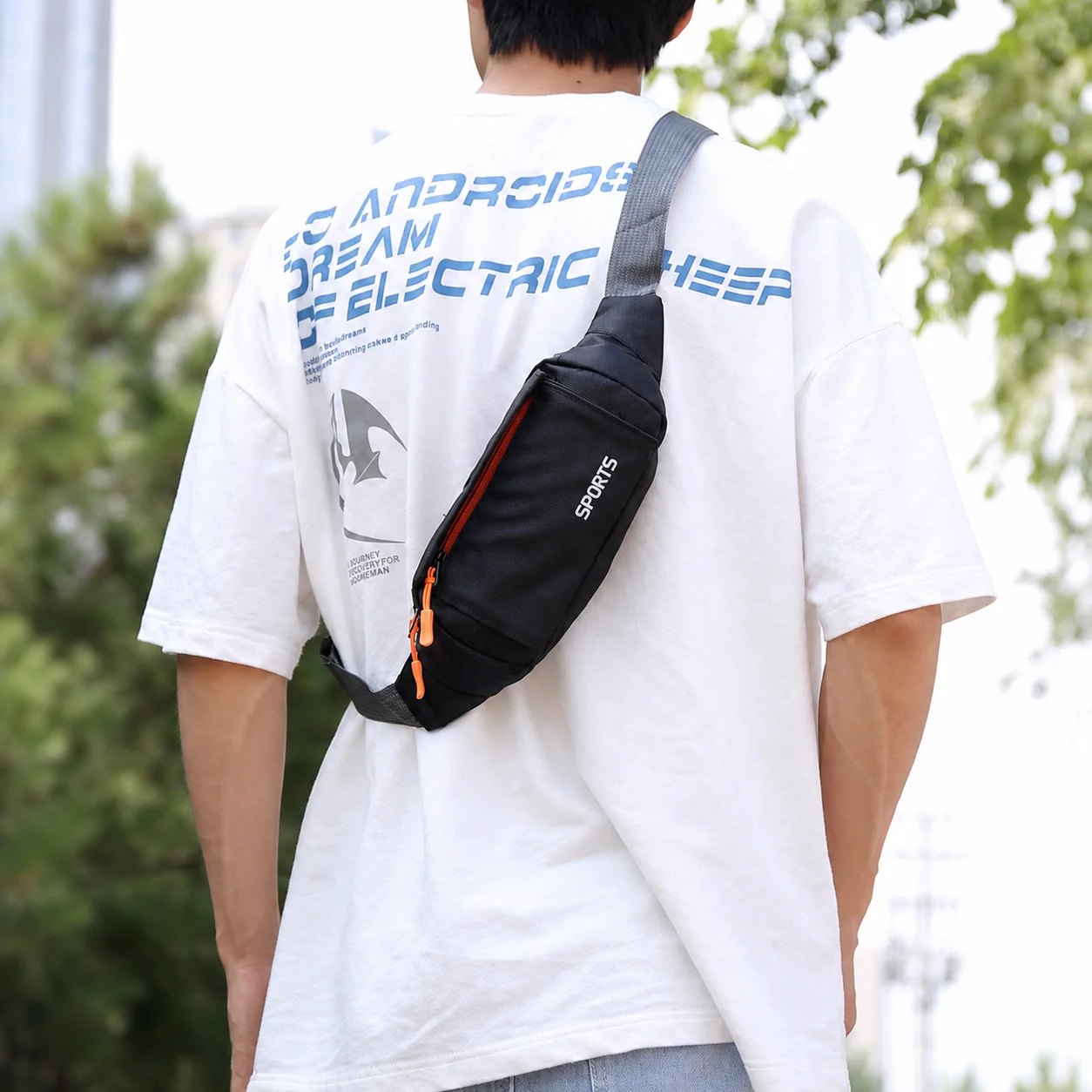 Waist Bag Waterproof Fanny Pack Women Men Oxford Nylon Adjustable Strap Crossbody Chest Pouch Travel Hiking Running Bum Bags