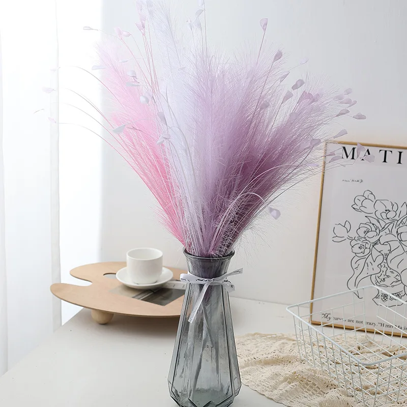 Wedding Props 63cm/86cm Home Decorations Reed Grass Decor Silk Cloth Silk Flower Wall For Interior Design Wedding Planners Home