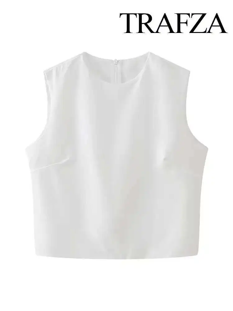 

Female Summer New Casual Sleeveless Waistcoat Fashion A-E High Waist Zipper Mini Elegant 2 Piece Solid Skirt Set