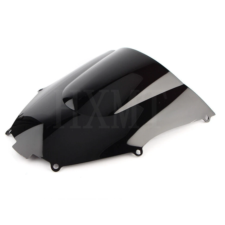 For Kawasaki ninja ZX9R 2000 2001 2002 2003 2004 2005 ZX 9R Black motorcycle Windshield WindScreen Double Bubble fairing