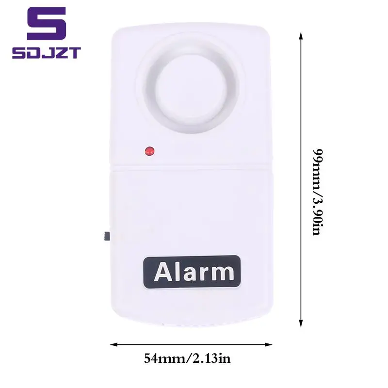 Porta e janela Vibração Choque Glass Break Alarme, Sirene LED Indicador, Home Anti-Theft Sensor, 120db