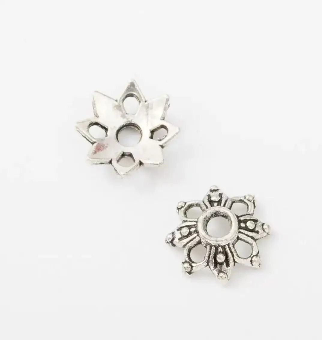 

50pcs 9x9mm Zinc alloy metal vintage bead caps for jewelry making T0068