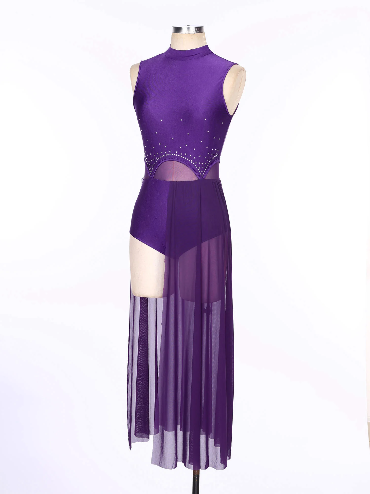 Women's Modern Lyrical Dance Costume Stage Dancewear Figure Skating Dresses Adults Ballet Dress Rhythmic Gymnastics Leotard