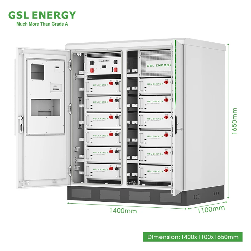 GSL Energy Commercial Solar System With 120KWH to 250KWH Lithium Ion Batteries Pack Off Grid Connection Energy Storage System
