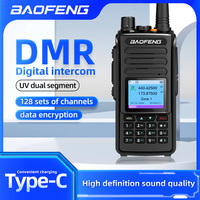 Baofeng DMR DM-1702  GPS Dual Mode Analog And Digital Walkie Talkie Tier 1+2 Dual Time Slot VHF 136-174 UHF 400-470MHz