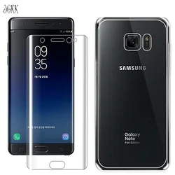 JGKK For Samsung Galaxy Note FE Fan Edition Front and Back Full Cover TPU Screen Protector Film for Samsung Note 7 Note7 Film