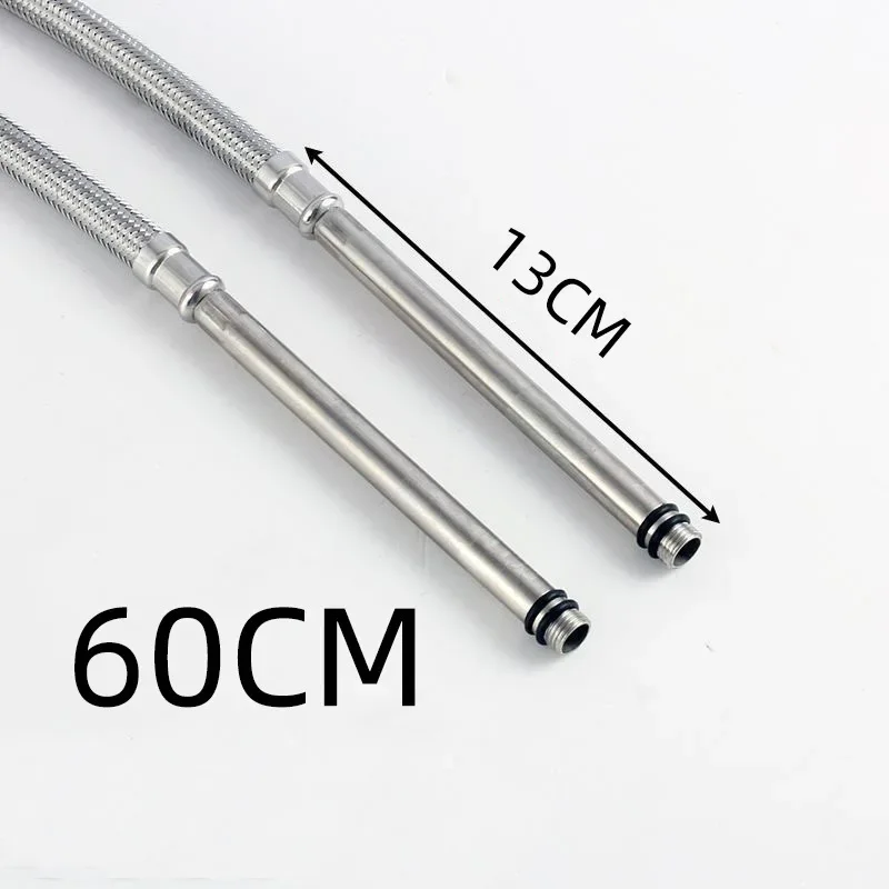 

1Pc 60/80/100CM Stainless Steel Flexible Shower Hose Extended Nozzle Extension Plumbing Pipe Pulling Tube Bathroom Accessories