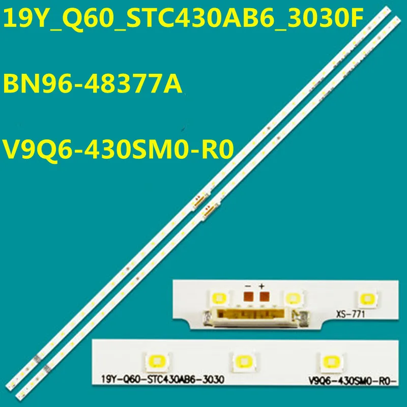 50PCS LED Backlight Strip 38lamps For 19Y_Q60_STC430AB6_3030F V9Q6-430SM0-R0 BN96-48377A QE43Q60T QE43Q60RAT QE43Q60TAU