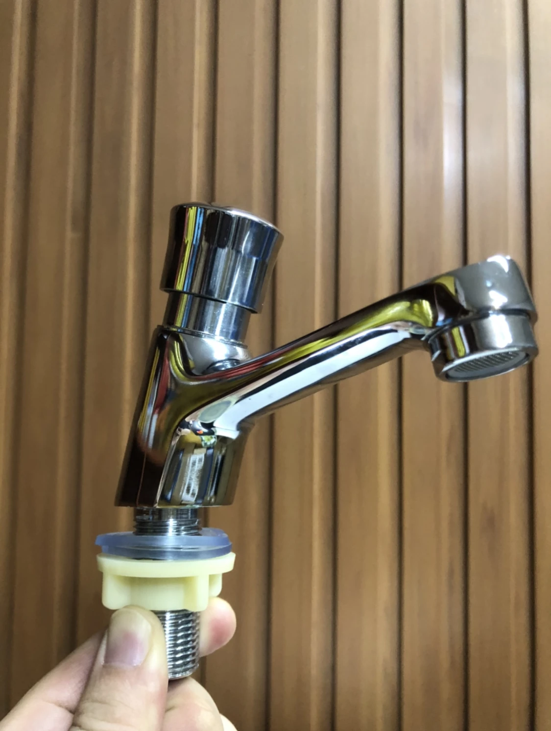 Face Basin Self Closing Water-saving Faucet Bathroom Basin Cold Water Faucet Delay Button Section Faucet Bathroom Accessories