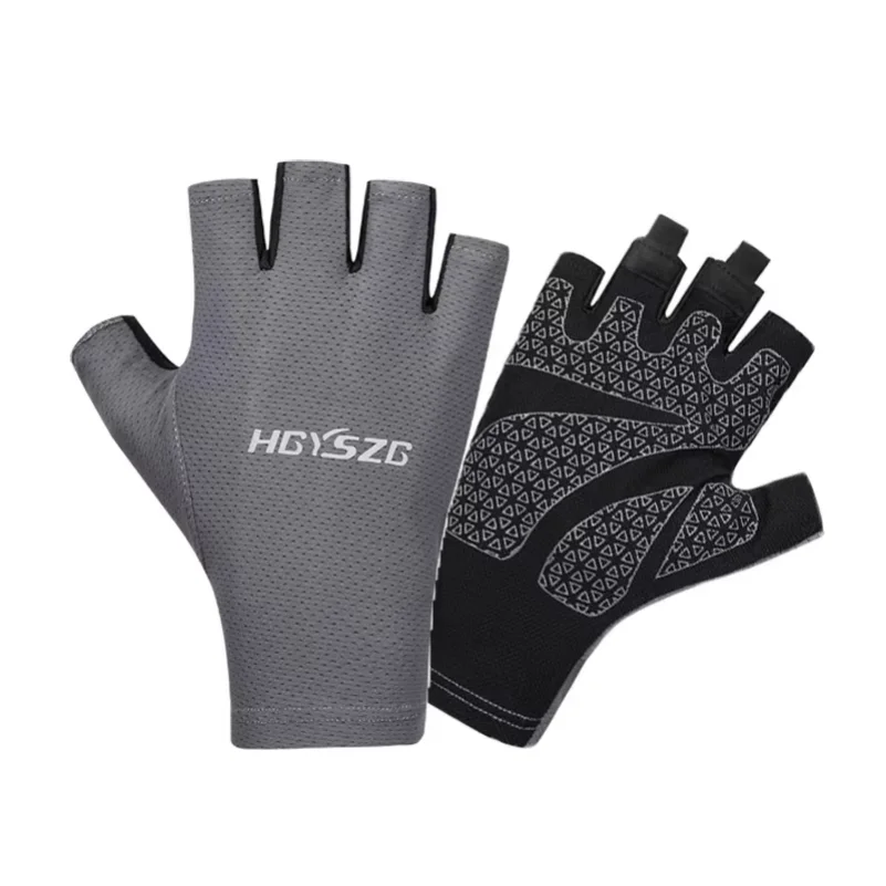 Spring Summer Cycling Gloves for Women Men Breathable Mesh Gym Fingerless Sun Protection Non-slip Quick Dry Hike Fitness Gloves