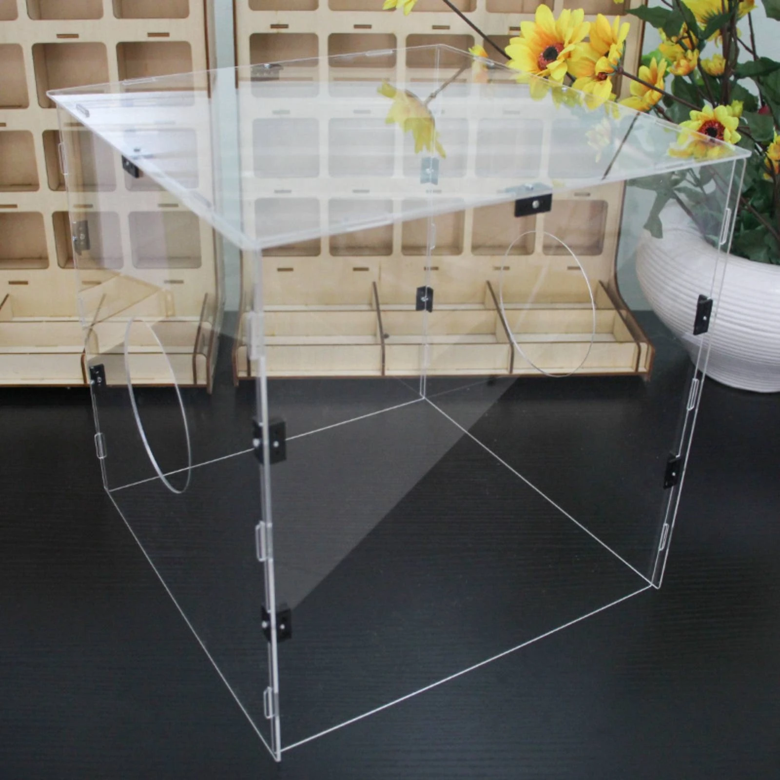 Snap-Together Acrylic Box with - Display Case Acrylic ulasan dan harga