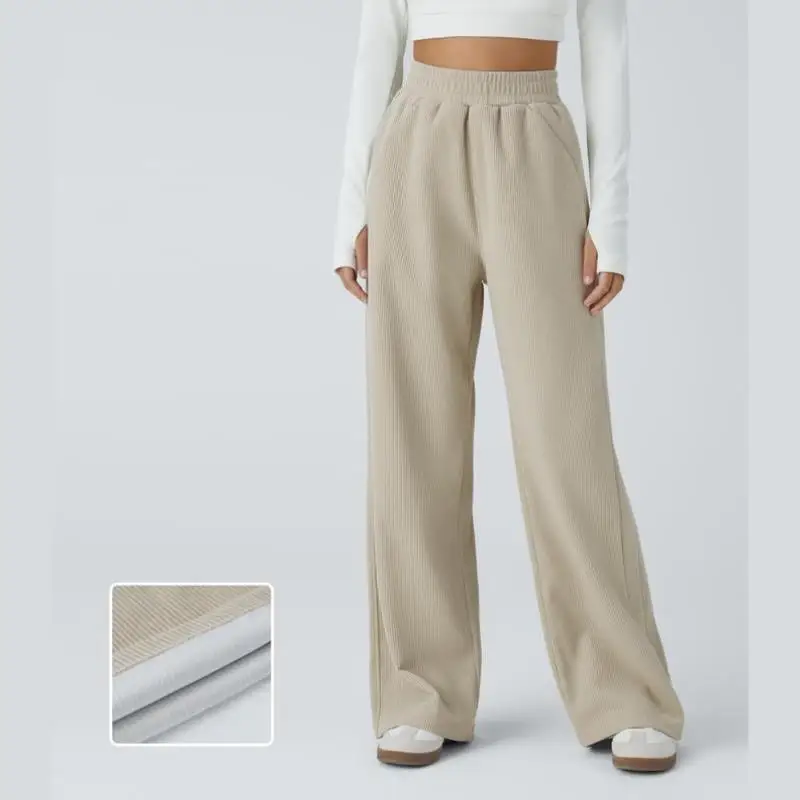 

Высокая талия Side ket, прямые тканевые повседневные брюки с петлями для ног, мужские повседневные брюки с высокой талией, корейский Sle, нейтральный цвет, другой материал 00%